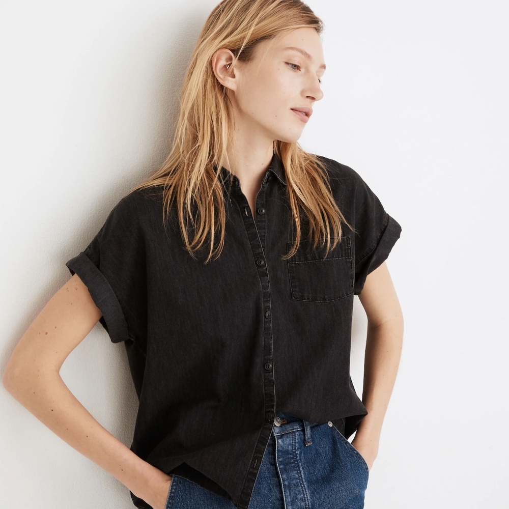 Madewell Denim Rolled Sleeve Shirt